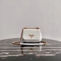High Quality Prada Saffiano leather shoulder bag 2BD275 white Tl6051pR54